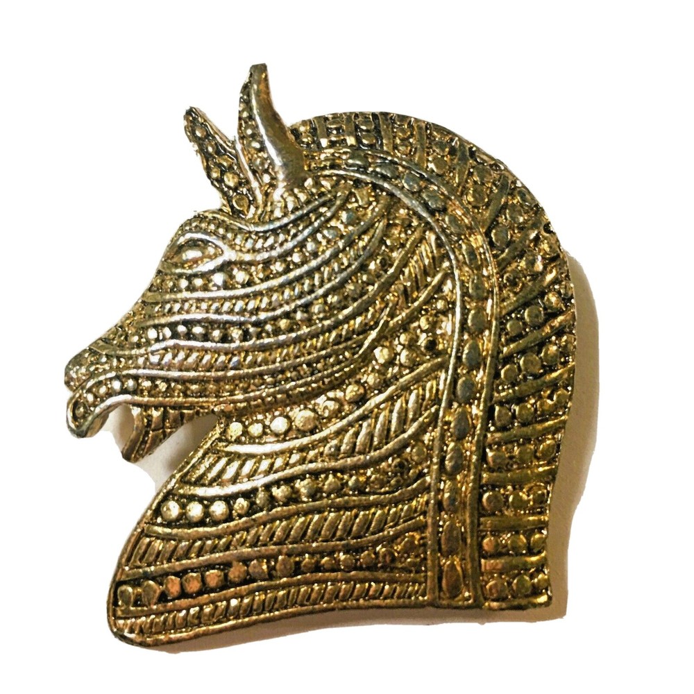Trojan Horse Equestrian race horse western brooch pin